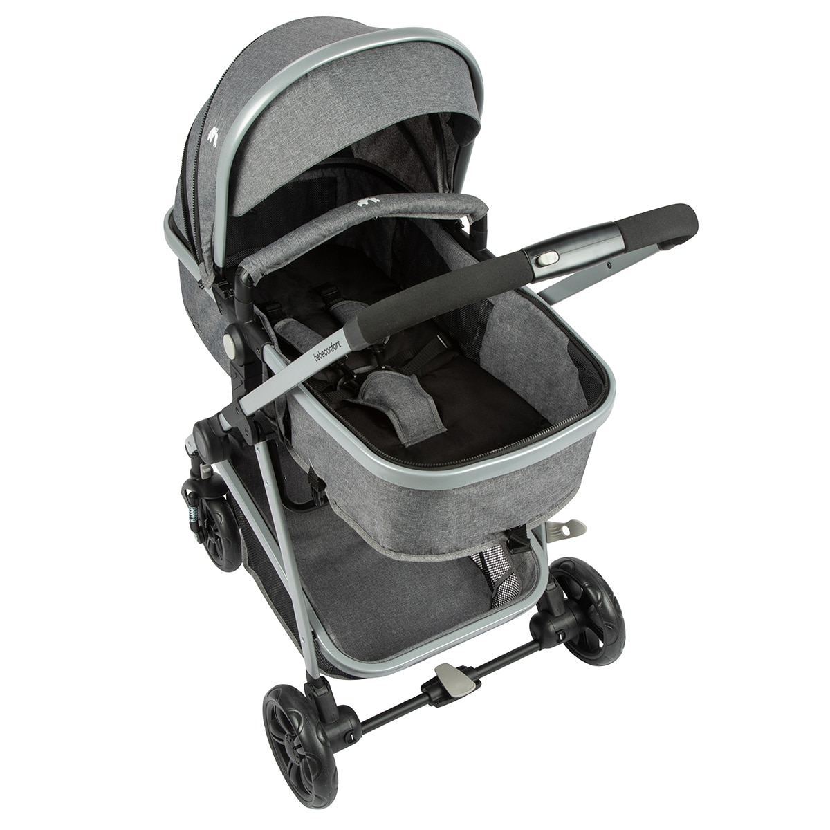 Cochecito convertible de 1ª edad Hello 2 en 1 pram (cochecito/capazo), 0m+, <22 Kg, color Black Chic Gris-10