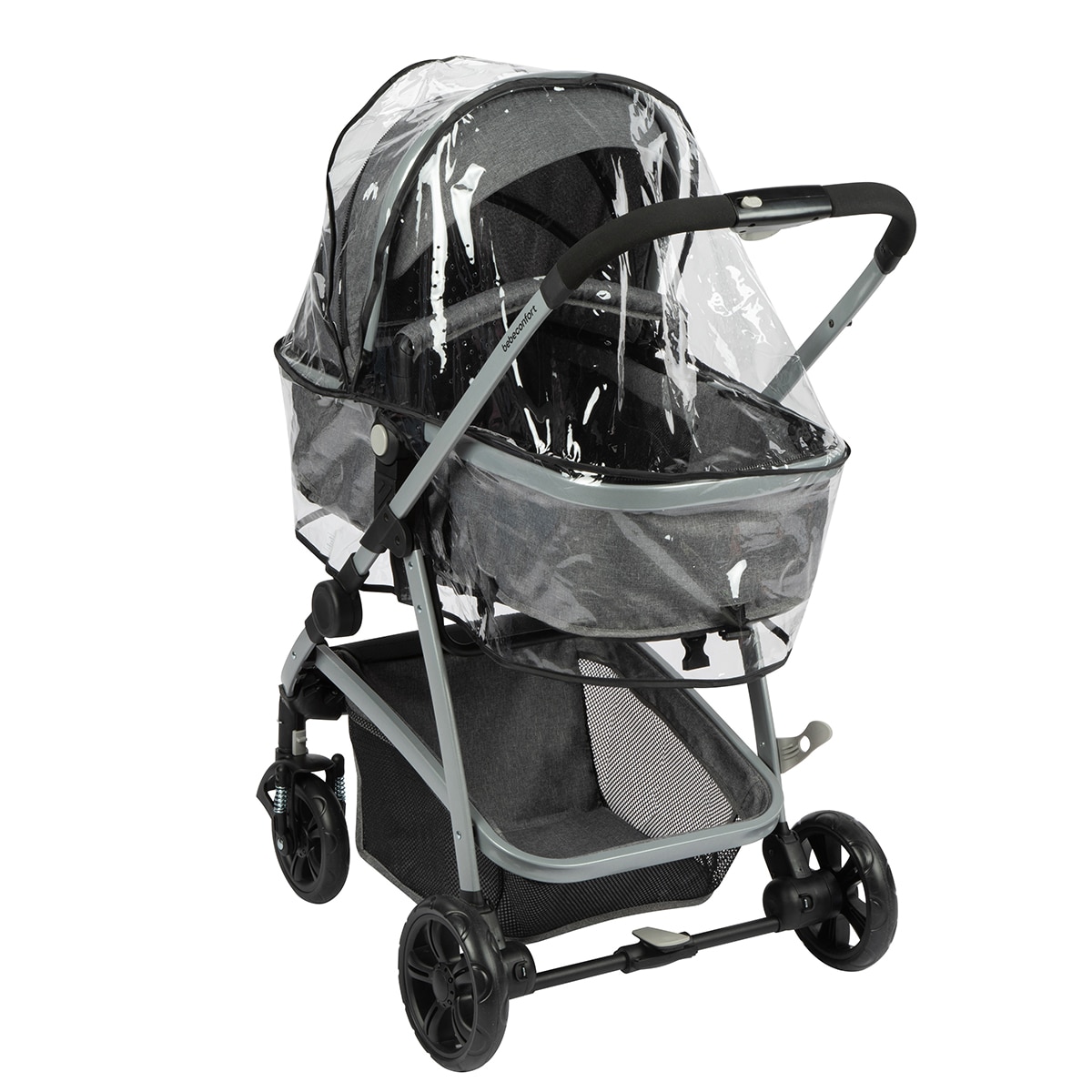 Cochecito convertible de 1ª edad Hello 2 en 1 pram (cochecito/capazo), 0m+, <22 Kg, color Black Chic Gris-13