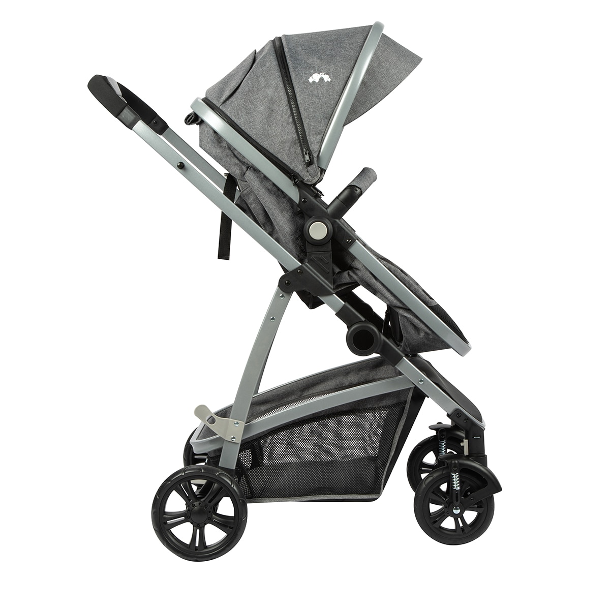 Cochecito convertible de 1ª edad Hello 2 en 1 pram (cochecito/capazo), 0m+, <22 Kg, color Black Chic Gris-16