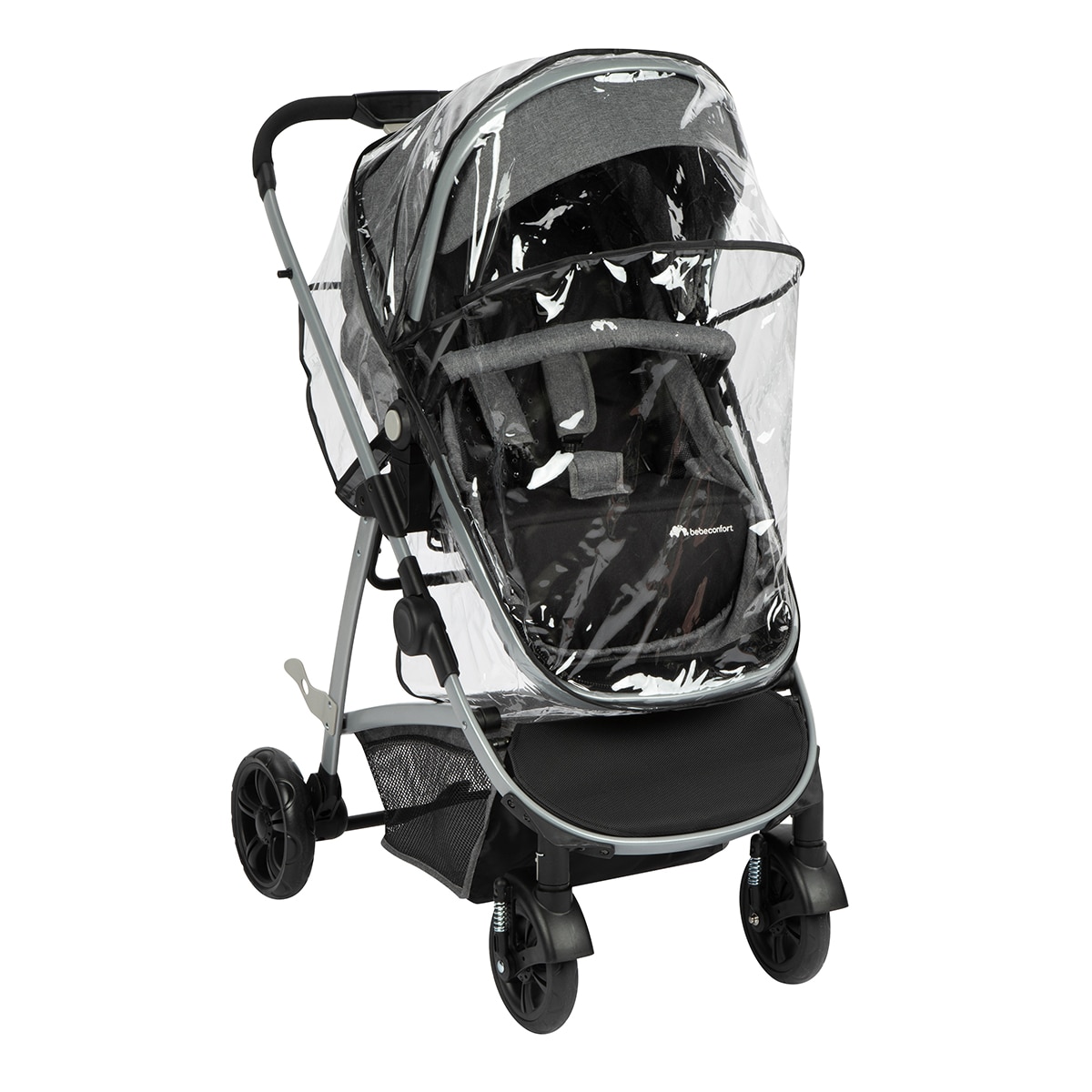 Cochecito convertible de 1ª edad Hello 2 en 1 pram (cochecito/capazo), 0m+, <22 Kg, color Black Chic Gris-17