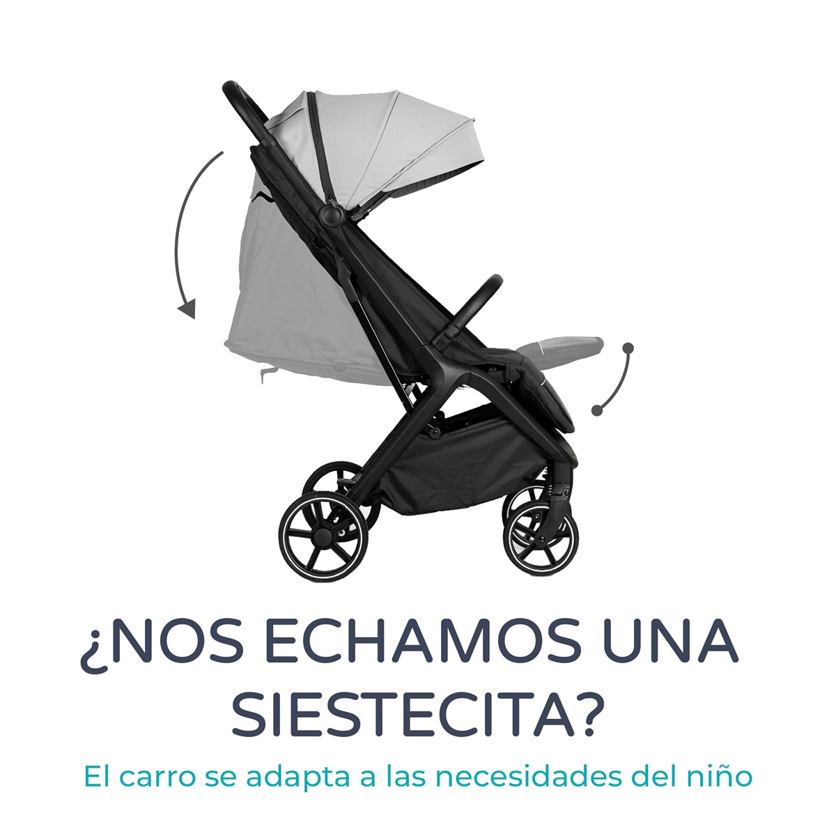 Silla de paseo iwalk Gris-12