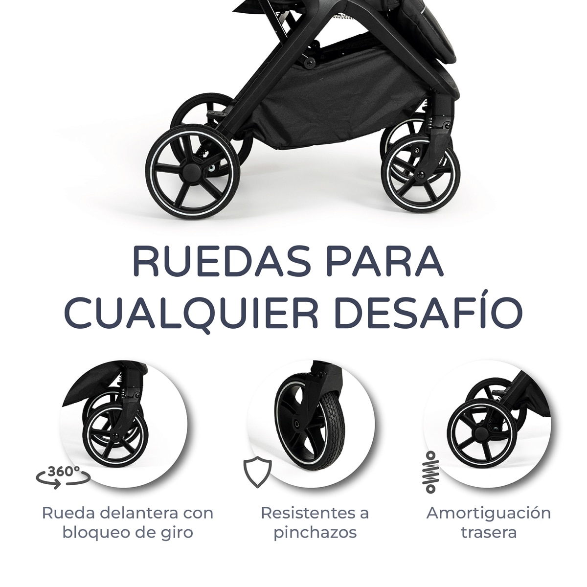 Silla de paseo iwalk Gris-13