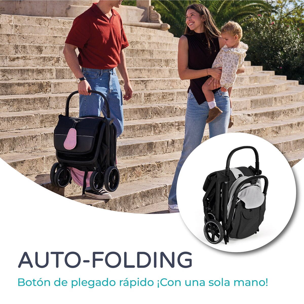Silla de paseo iwalk Gris-14