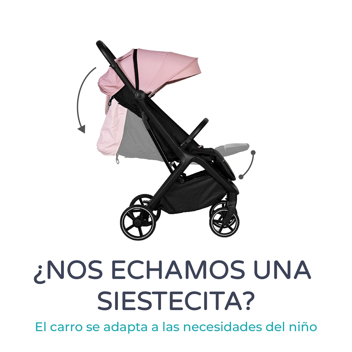 Silla de paseo iwalk Rosa-11