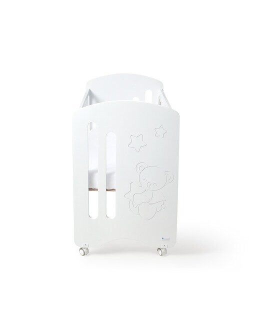 Cuna Interbaby Lovely Premium con lateral abatible Colecho + Colchón + Kit de Colecho blanco Blanco-2