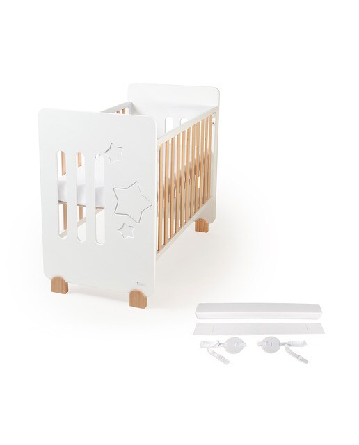 Cuna Interbaby Star Nature con kit colecho blanco Blanco-3