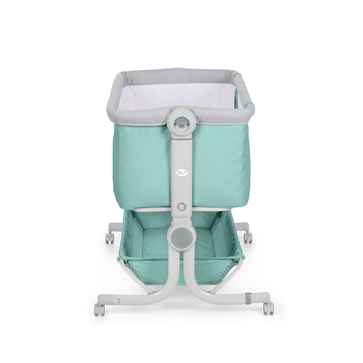MS Minicuna Colecho Comfy - Cuna Colecho  Regulable Multialturas, Reclinable - Colchón incluido e Incluye Mosquitera de Serie Turquesa-5