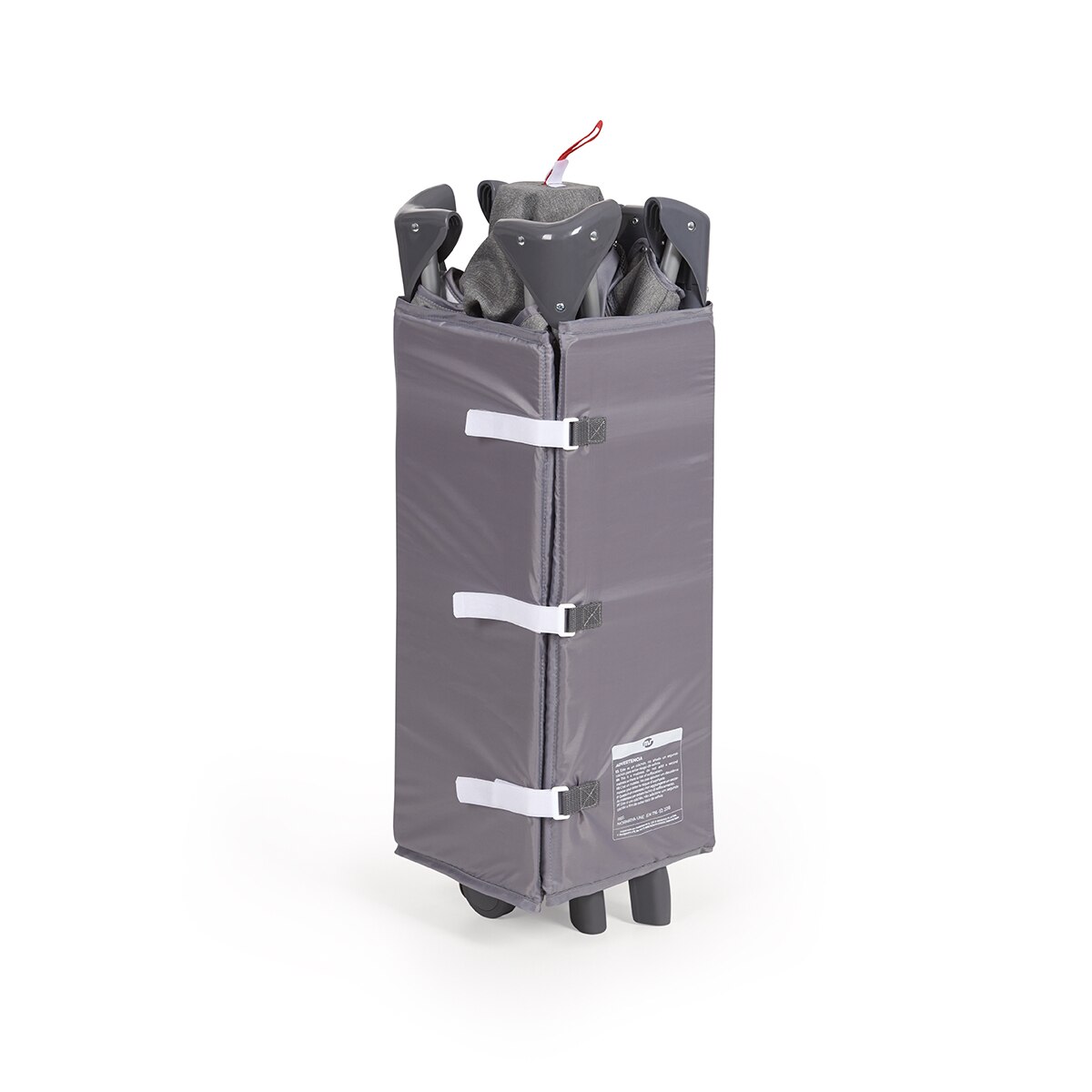 MS- Cuna De Viaje con Dos Alturas, hasta 15 kg. Apertura lateral, ruedas, colchón, cambiador y bolsa transporte. Gris-6