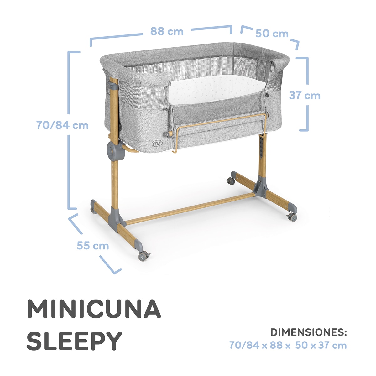 Minicuna Sleepy Gris-2