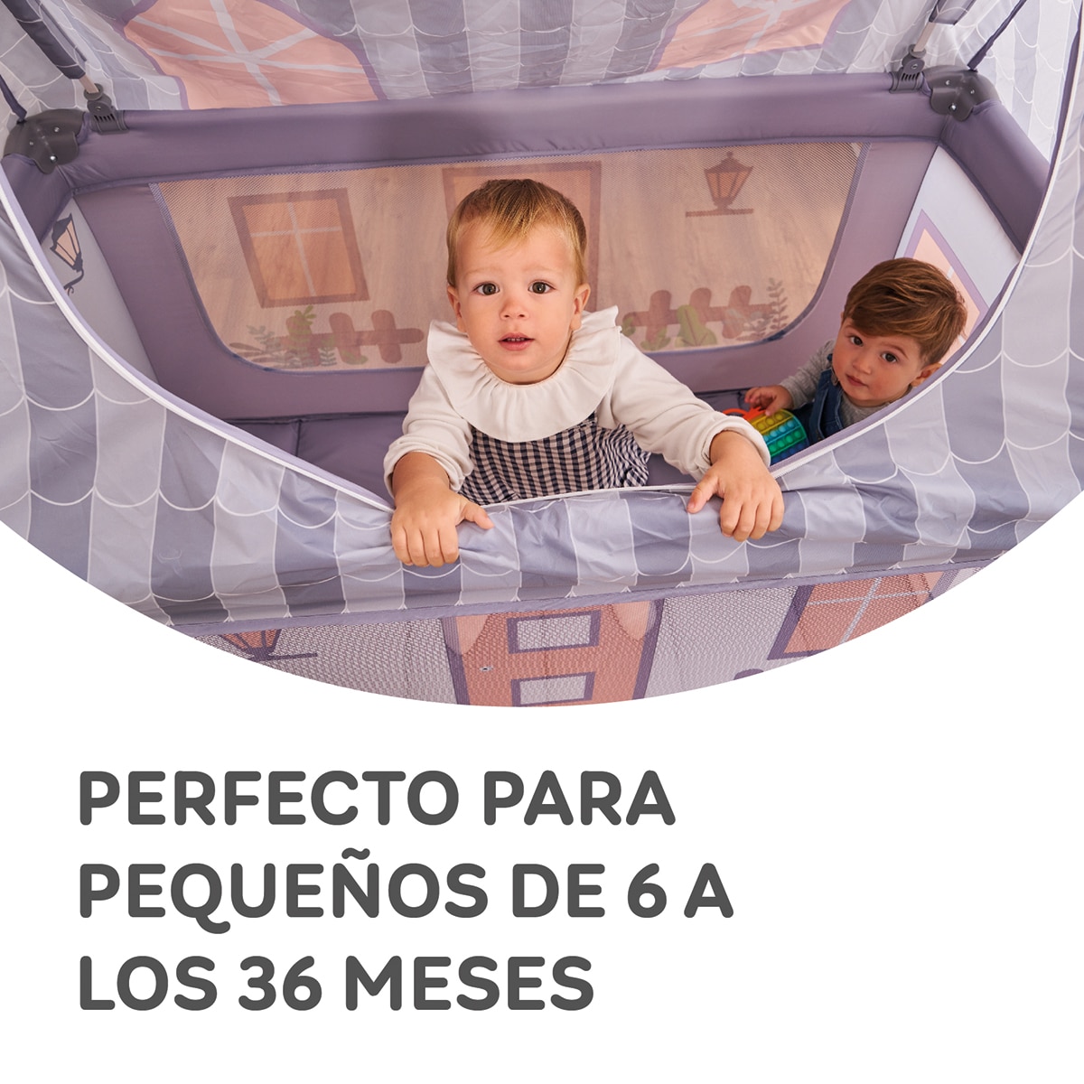 Cuna de viaje Cuna Home Rosa-6