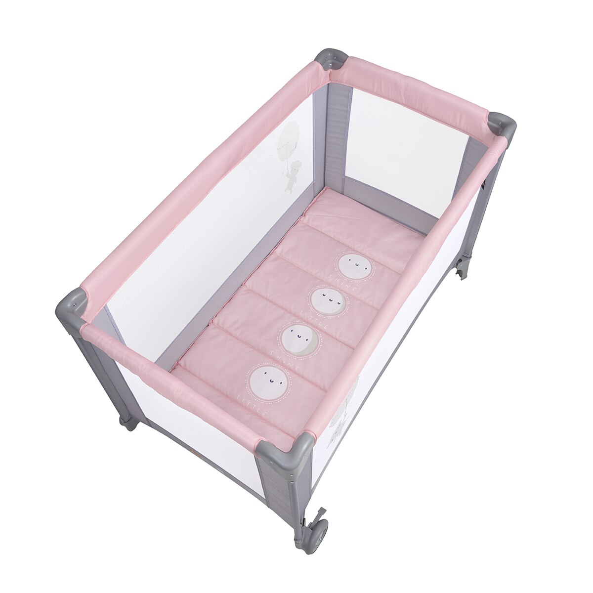 Cuna de viaje Innovaciones MS Basic rosa Rosa-2