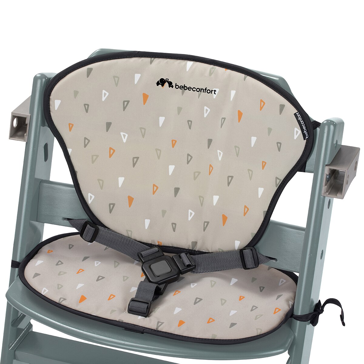 Trona evolutiva de madera Timba con cojín, 6meses-10años, <30 Kg, color Warm Gray Gris-2