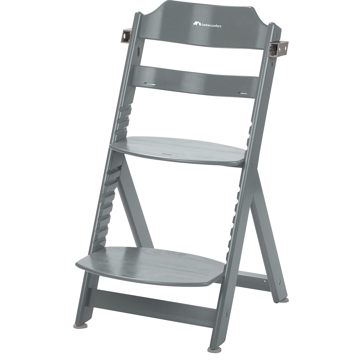 Trona evolutiva de madera Timba con cojín, 6meses-10años, <30 Kg, color Warm Gray Gris-5