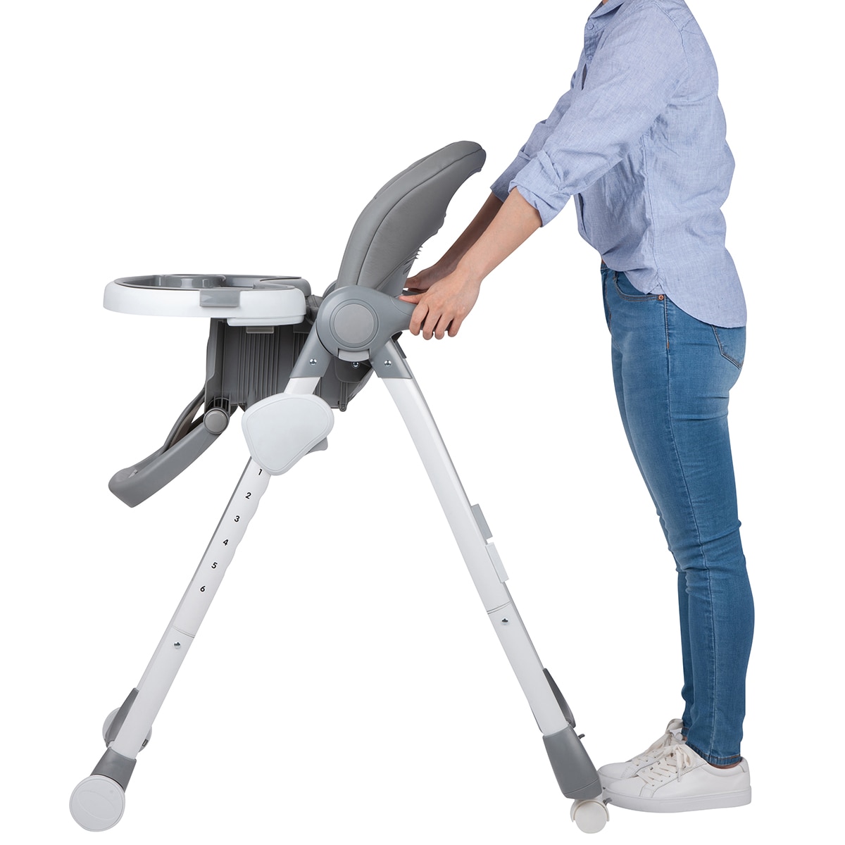 Trona evolutiva Looky, 6meses-3años, <15 Kg, color Warm Gray Gris-5