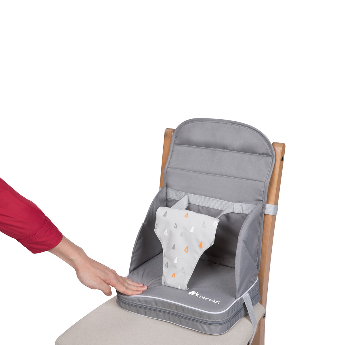 Trona de viaje Travel Booster, 6meses-3años, <15 Kg, color Warm Gray Gris-4