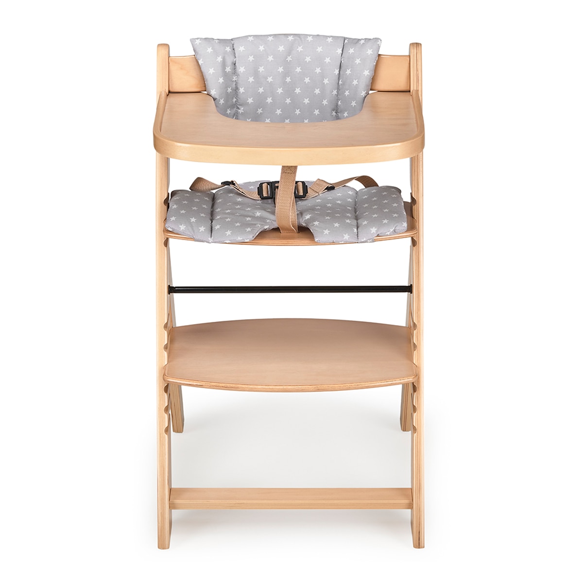 MS - Trona para bebé de Madera Full de - Evolutiva- Silla Alta, Ergonómica, Regulable, Segura Madera-1