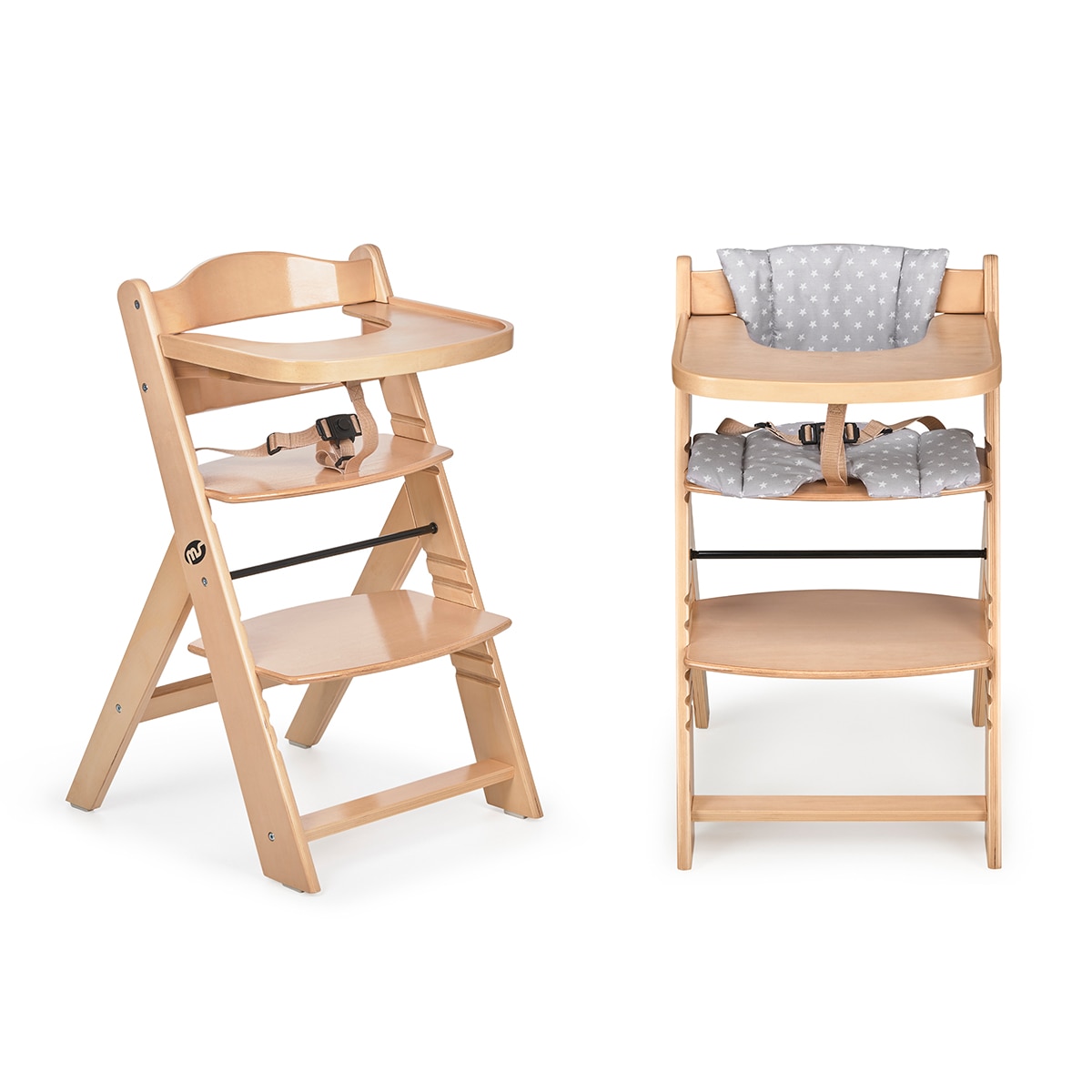 MS - Trona para bebé de Madera Full de - Evolutiva- Silla Alta, Ergonómica, Regulable, Segura Madera-2