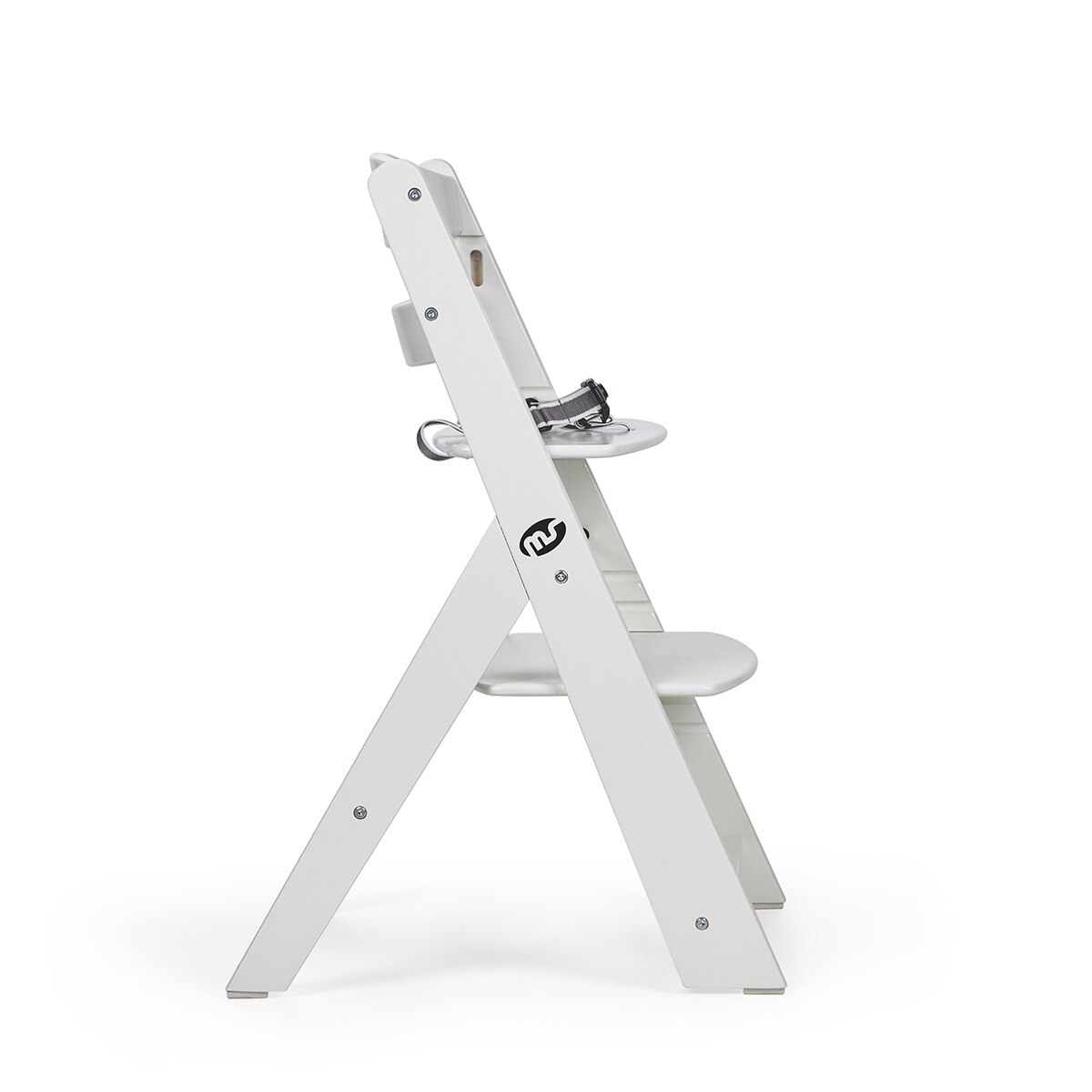 MS -  Trona para bebé de Madera Full de - Evolutiva- Silla Alta, Ergonómica, Regulable, Segura Blanco-6