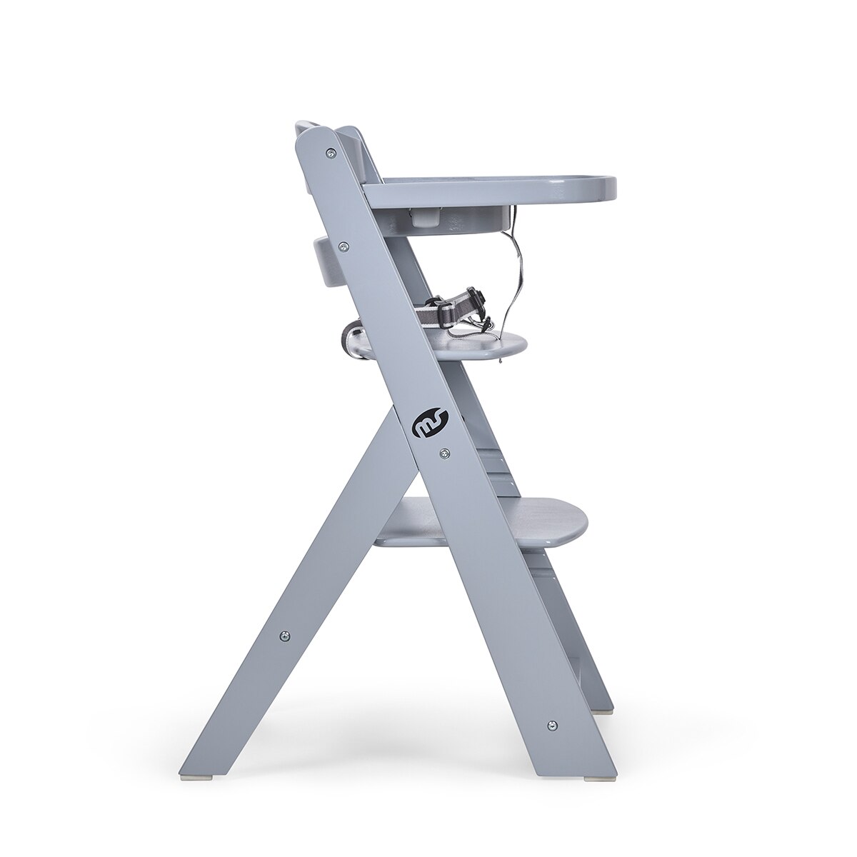 MS - Trona para bebé de Madera Full de - Evolutiva- Silla Alta, Ergonómica, Regulable, Segura Gris-4