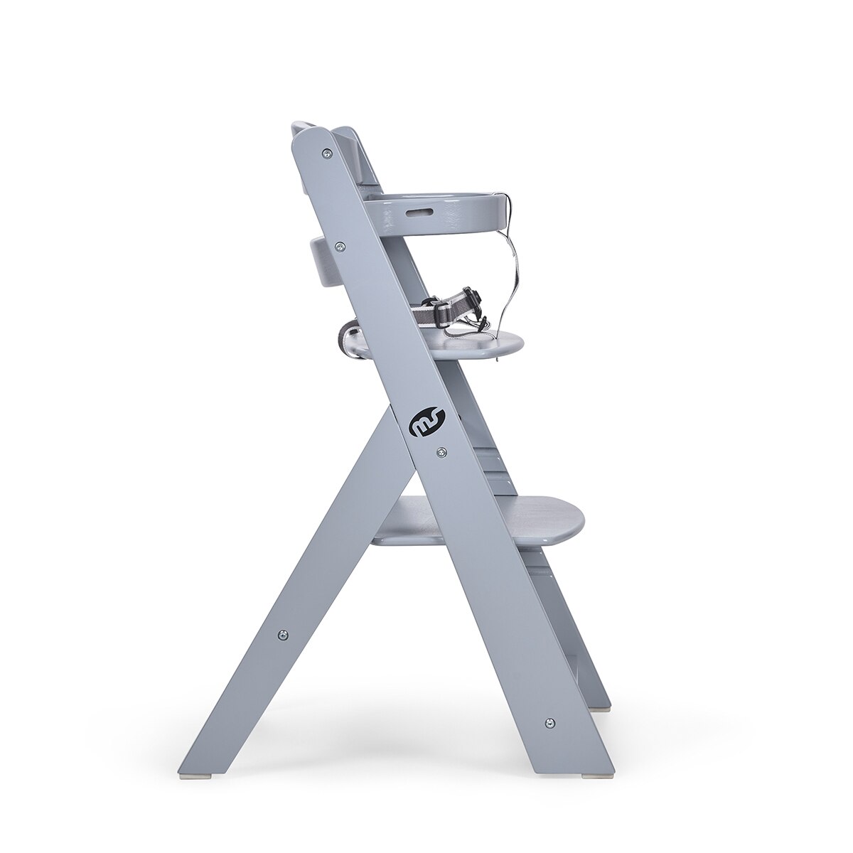 MS - Trona para bebé de Madera Full de - Evolutiva- Silla Alta, Ergonómica, Regulable, Segura Gris-5