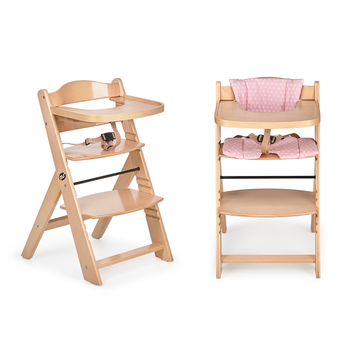 MS - Trona para bebé de Madera Full de - Evolutiva- Silla Alta, Ergonómica, Regulable, Segura Madera-2