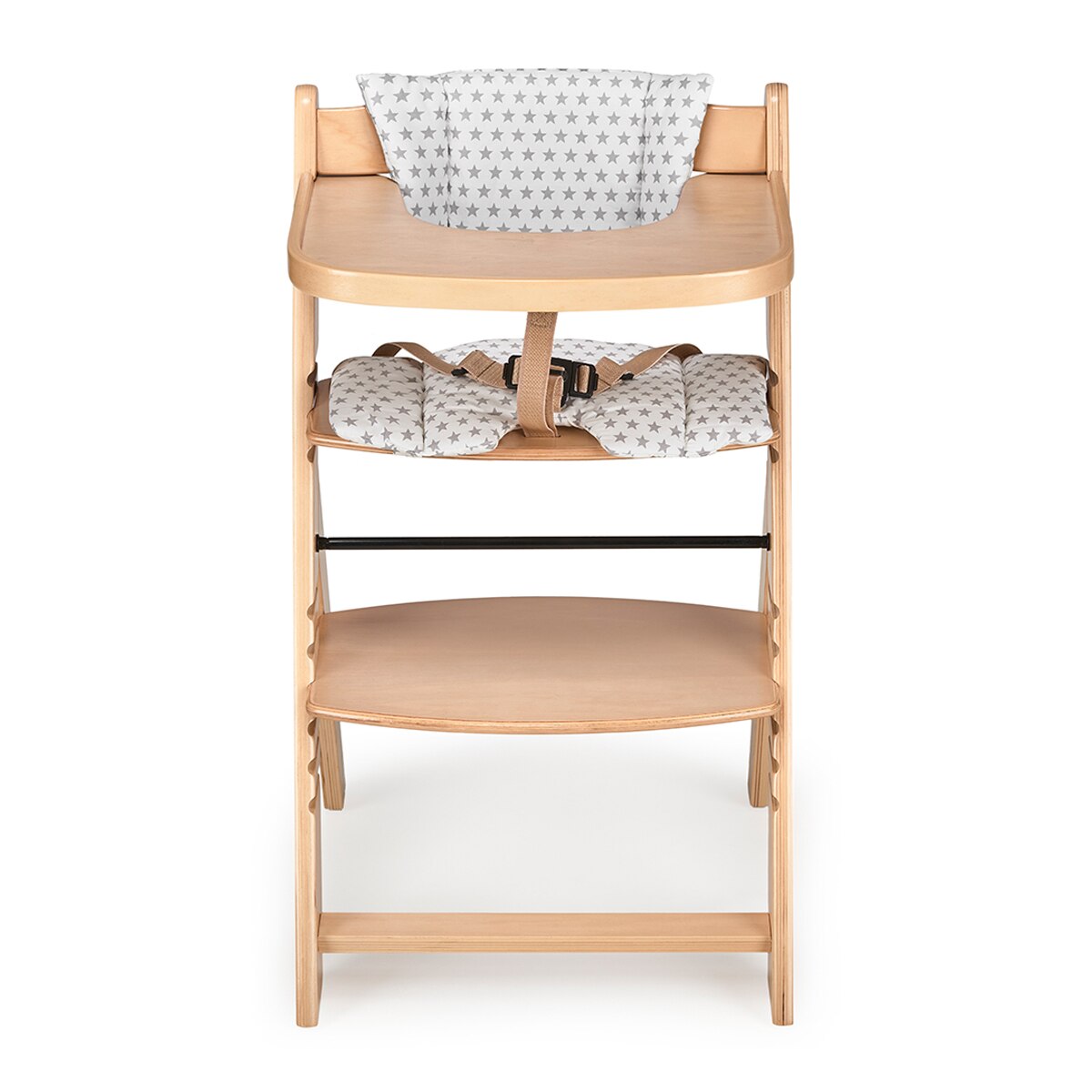 MS -  Trona para bebé de Madera Full de - Evolutiva- Silla Alta, Ergonómica, Regulable, Segura Madera-1