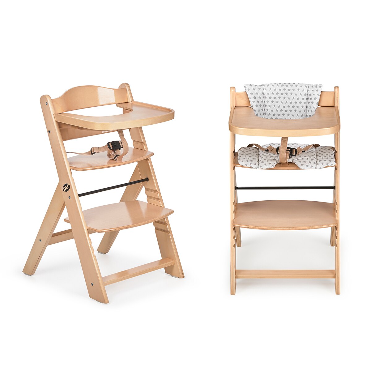 MS -  Trona para bebé de Madera Full de - Evolutiva- Silla Alta, Ergonómica, Regulable, Segura Madera-2