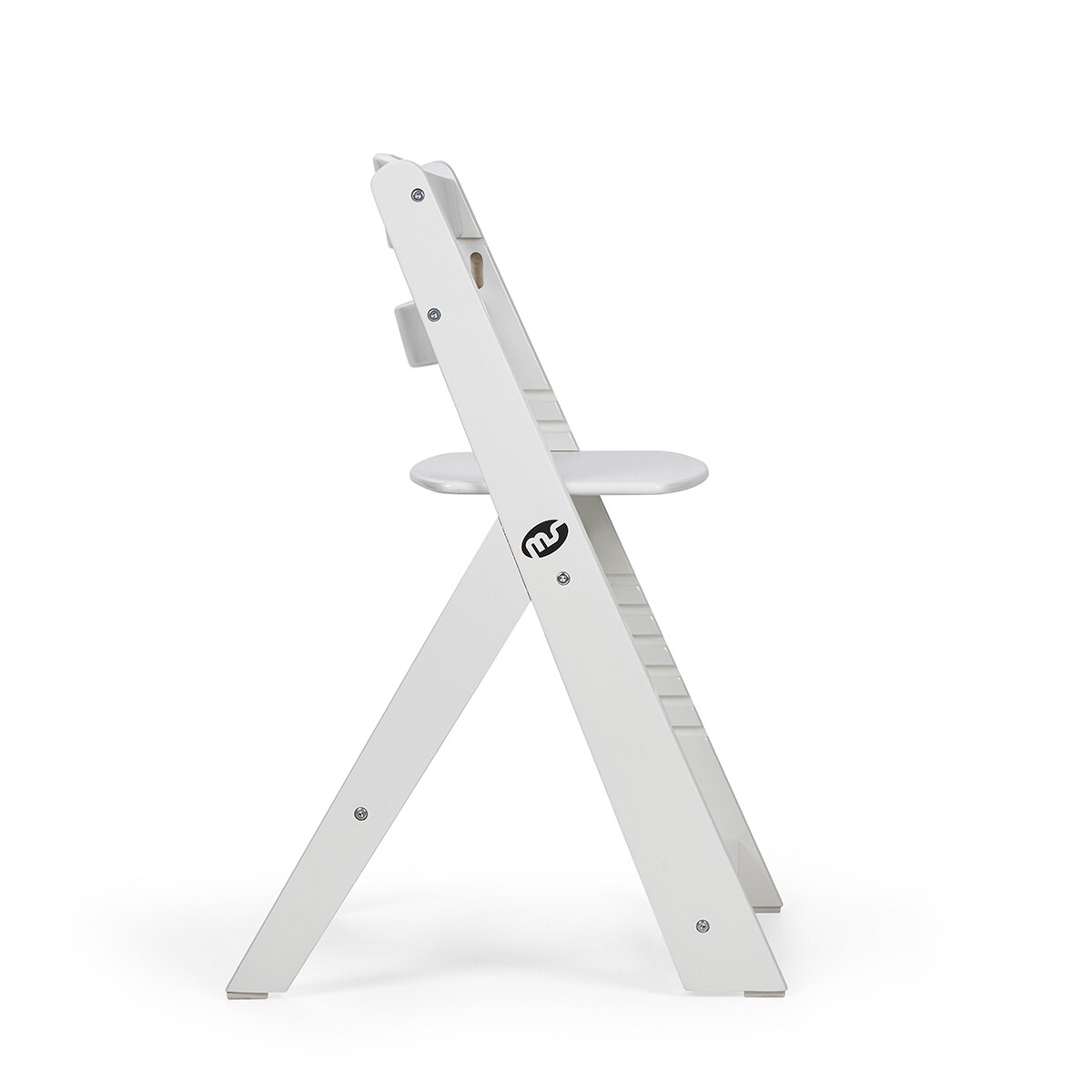 MS - Trona para bebé de Madera Full de - Evolutiva- Silla Alta, Ergonómica, Regulable, Segura Blanco-7