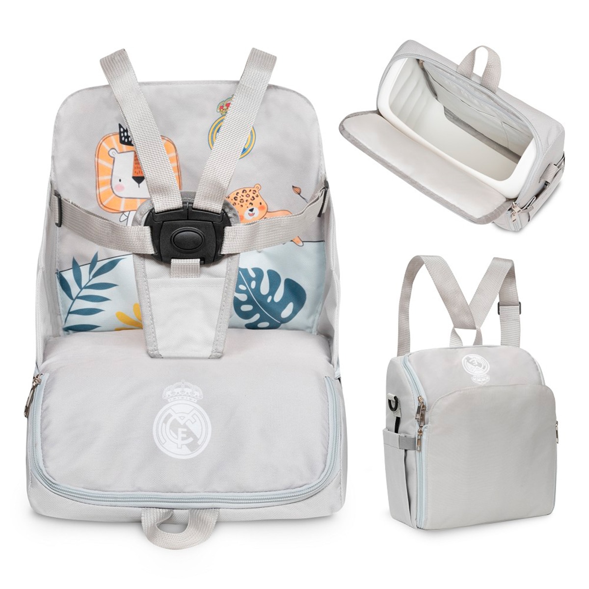 Elevador trona portátil real madrid Gris-1