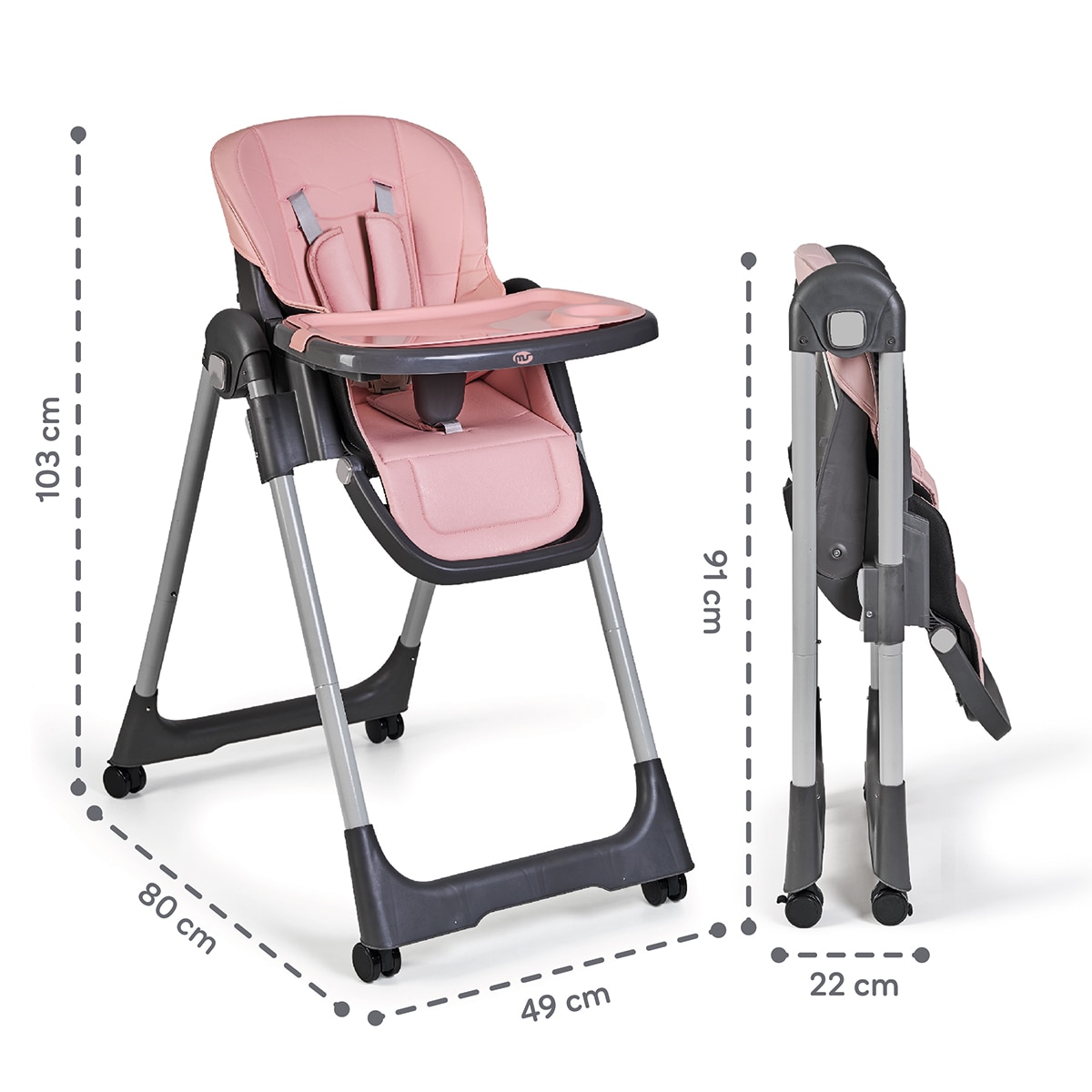 Trona Tasty eco Rosa-16