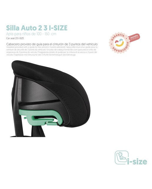 Silla de coche Juno I- Size (100-150cm) Negro-5