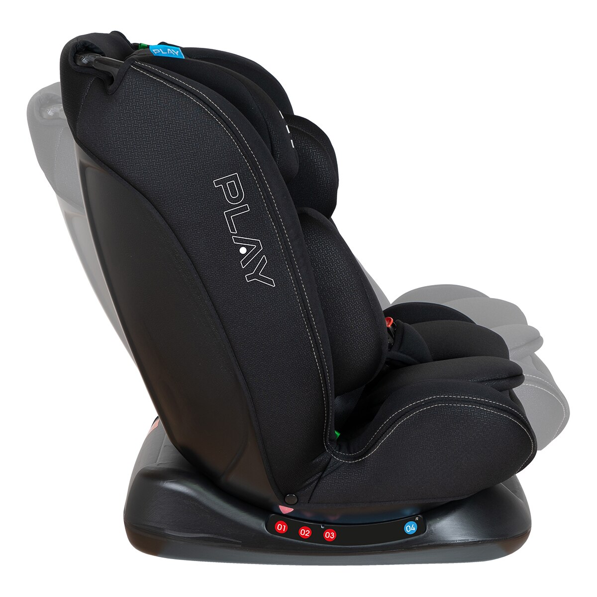 Silla de coche Scout sin Isofix I-Size (40-150cm) Negro-4