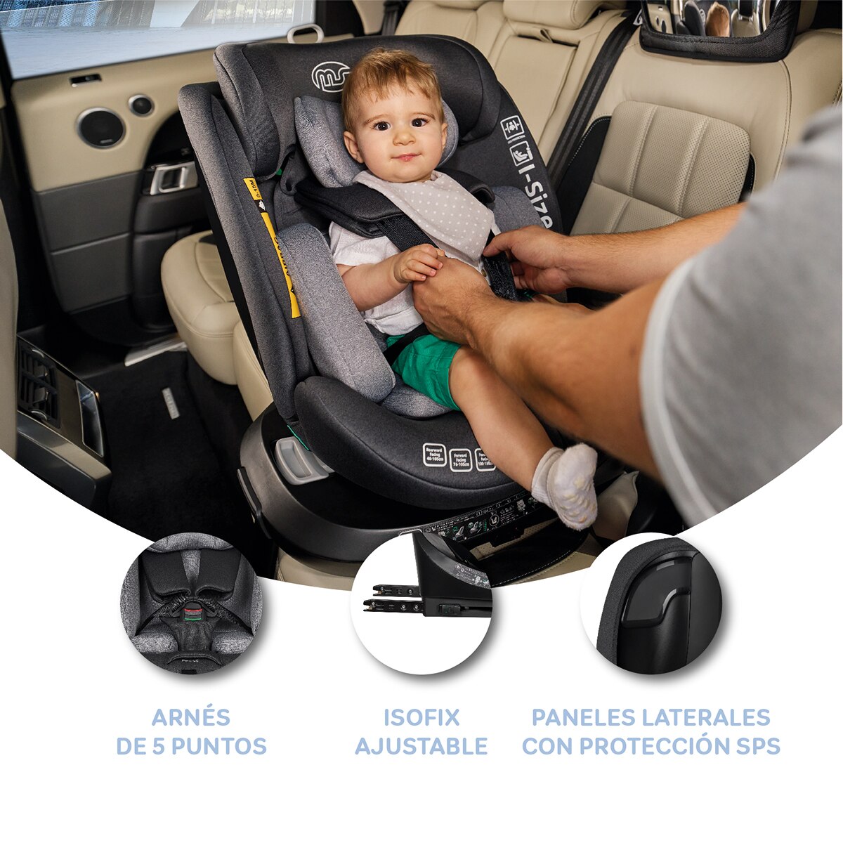 Silla de coche Denver I- Size (40-150cm) Gris-13
