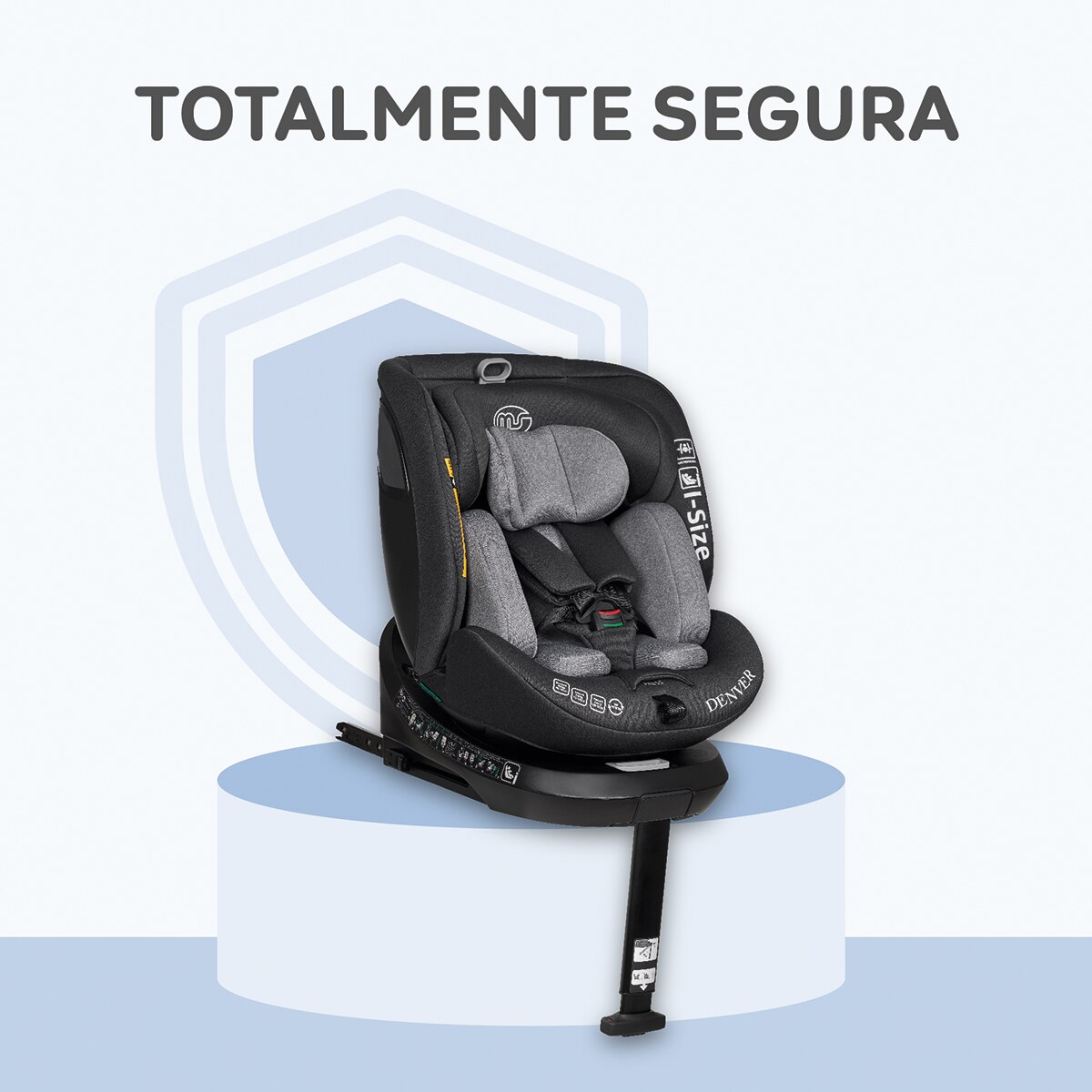 Silla de coche Denver I- Size (40-150cm) Gris-17