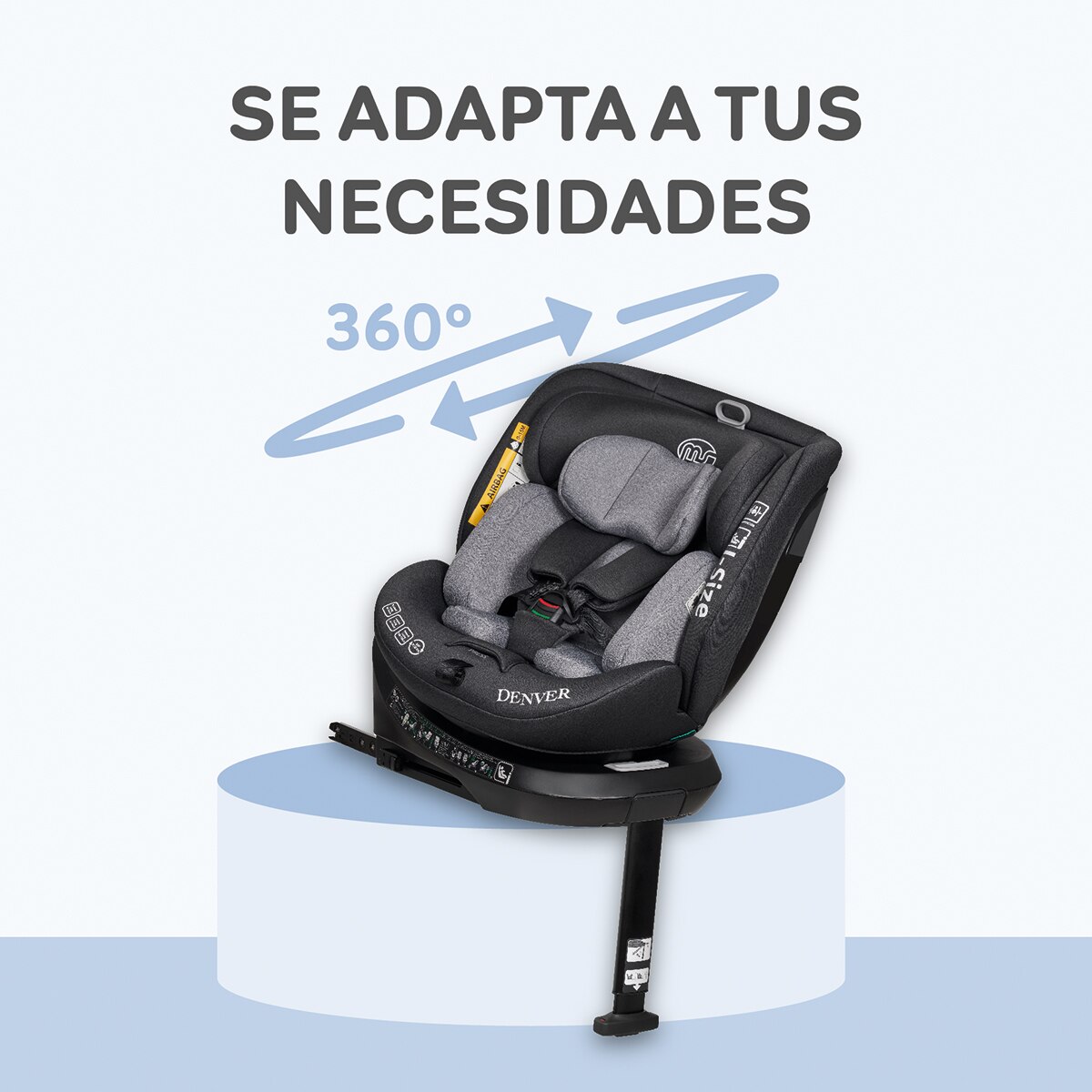 Silla de coche Denver I- Size (40-150cm) Gris-18