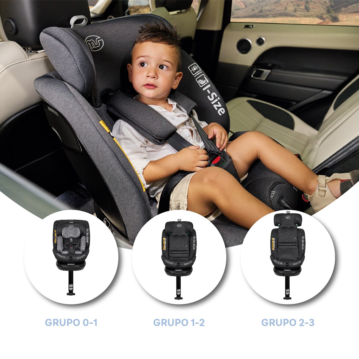 Silla de coche Denver I- Size (40-150cm) Gris-20