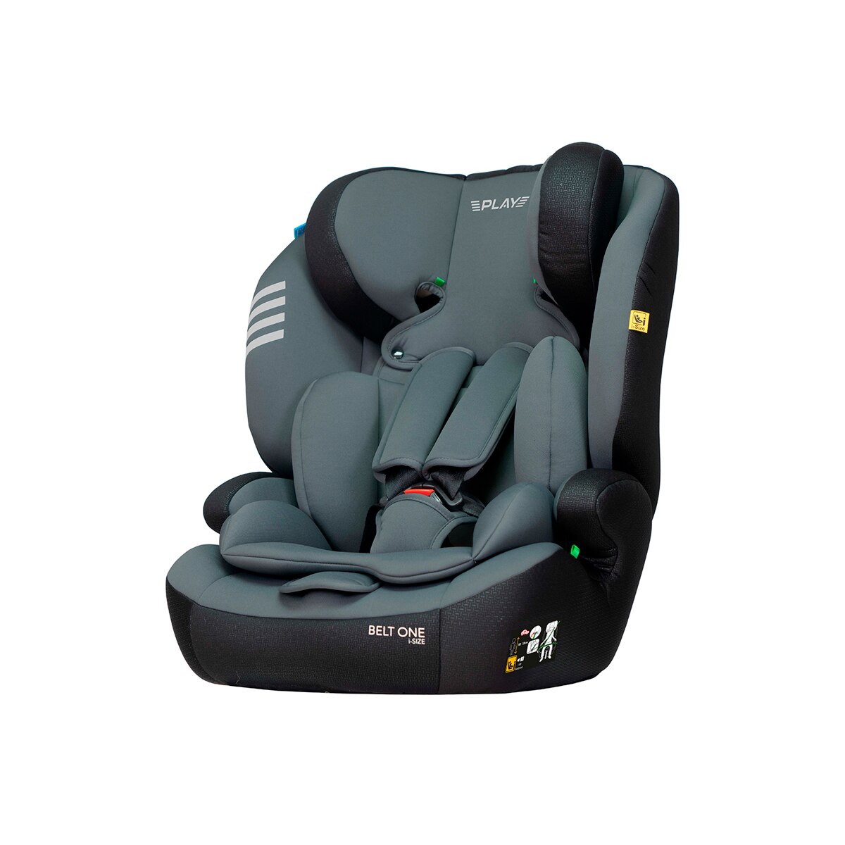Silla de coche Belt One I-Size (76-150cm) Gris-1