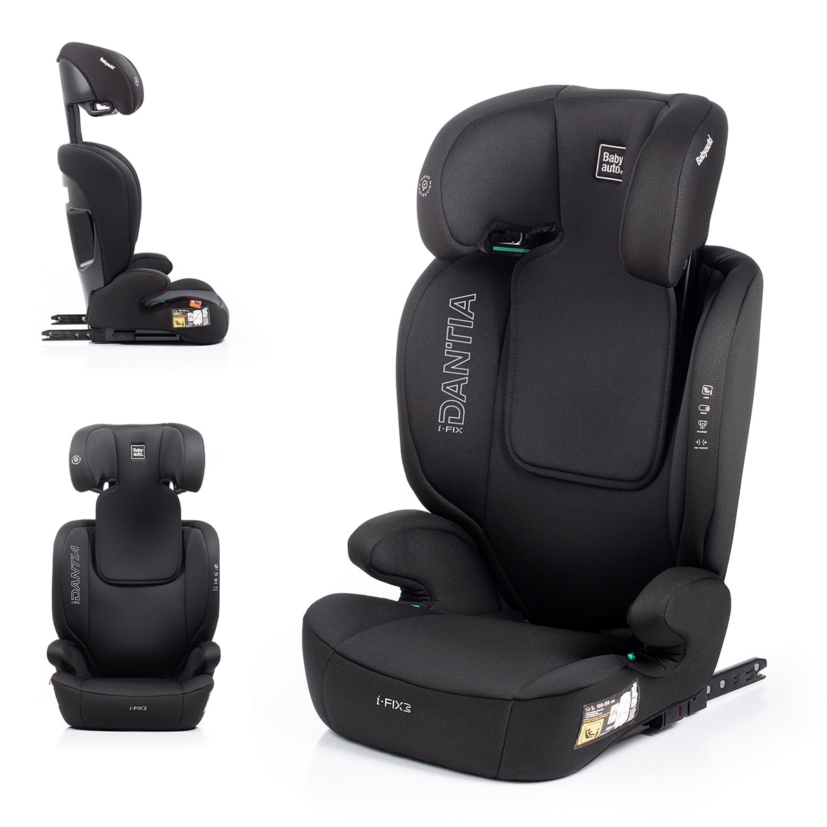 Silla de coche Sri I-Size DANTIA I-FIX (100-150 cm) Negro-2