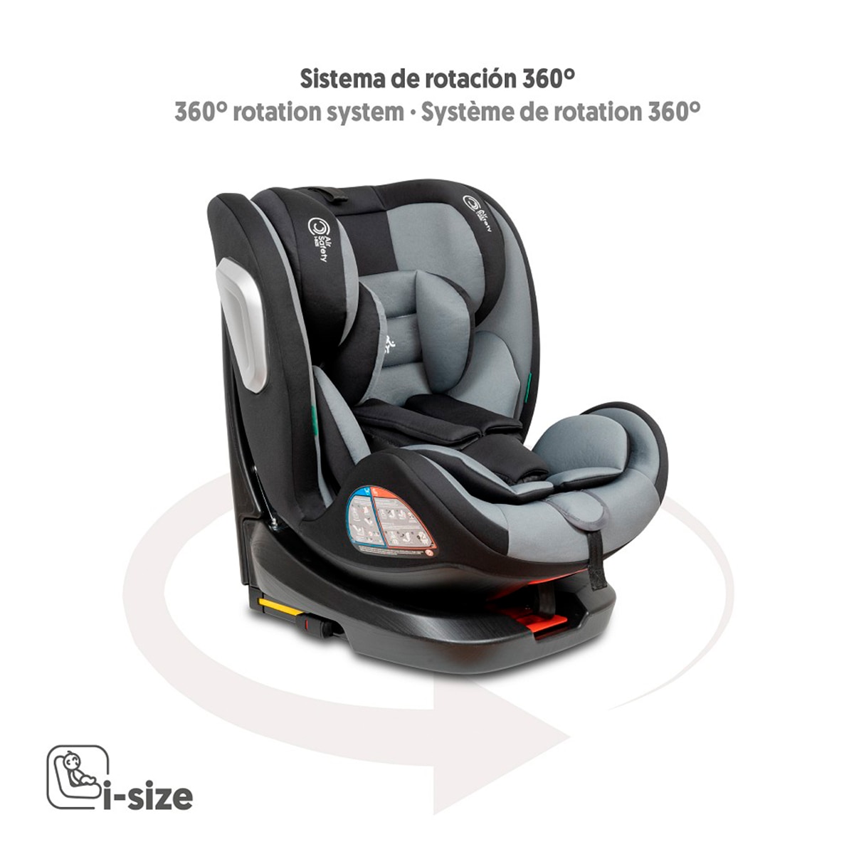 Silla de coche ARUNA I-Size (40-150 cm) Gris-9