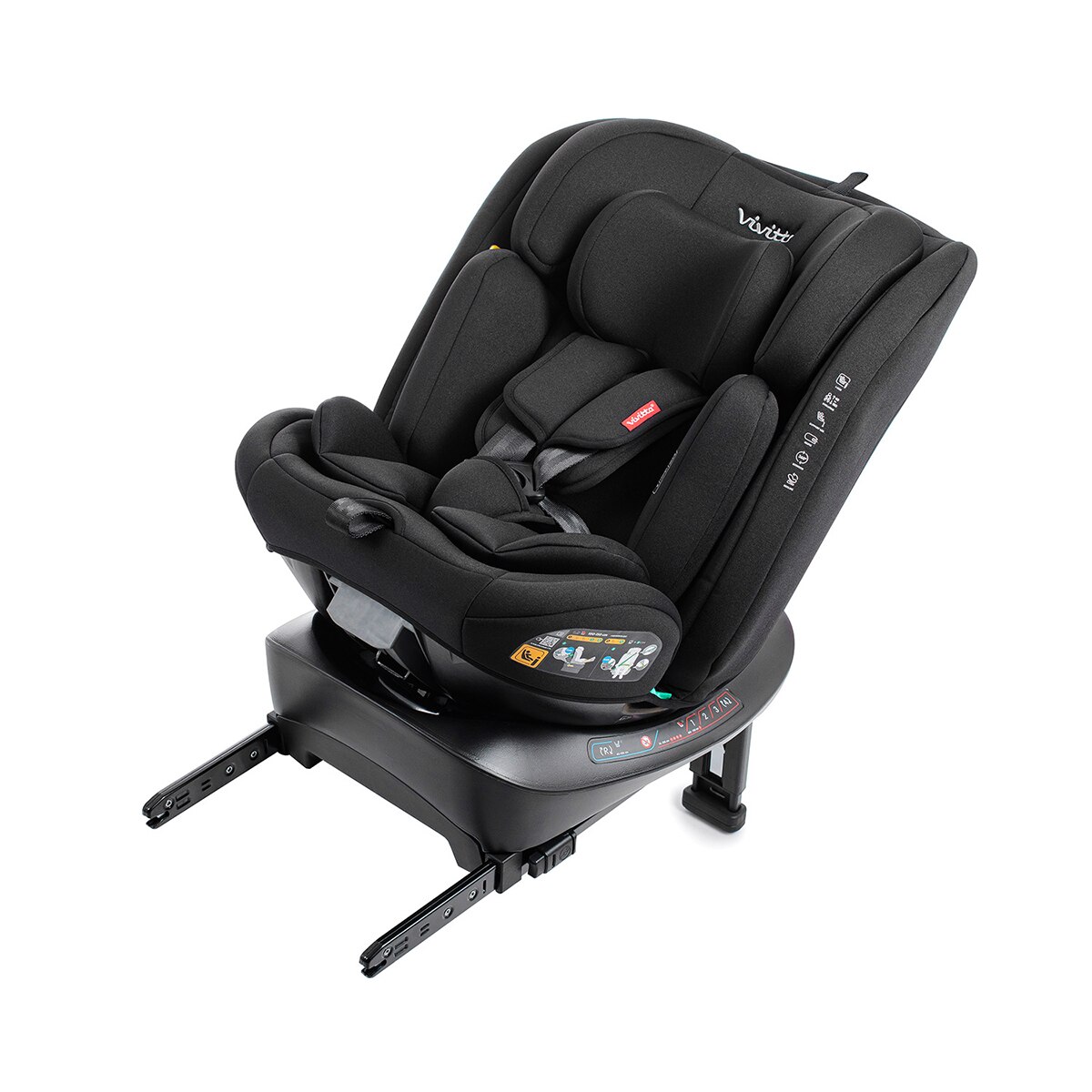 Silla de coche Jade ifix  support leg (40-150cm) Negro-4
