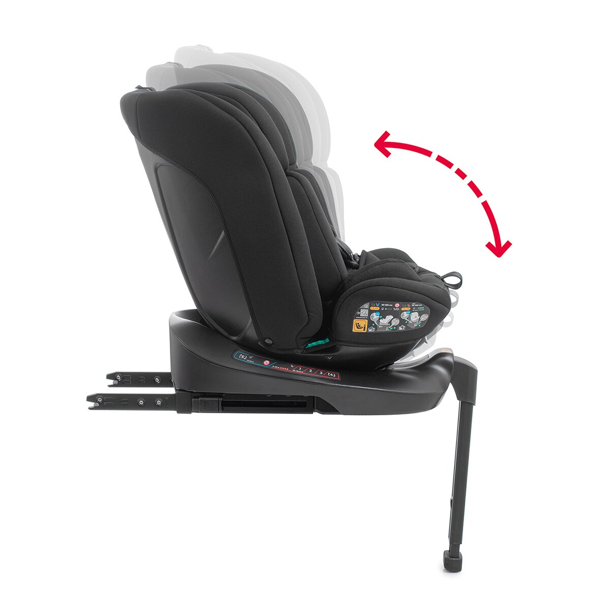 Silla de coche Jade ifix  support leg (40-150cm) Negro-5