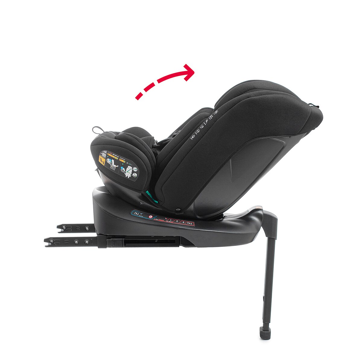 Silla de coche Jade ifix  support leg (40-150cm) Negro-6