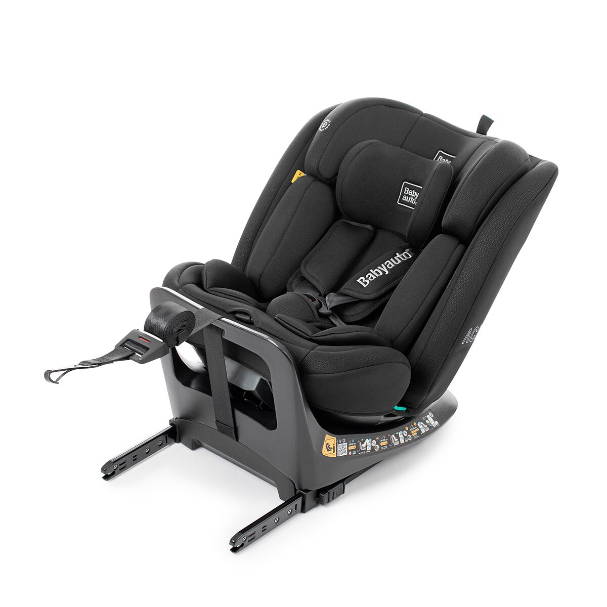Silla de coche Across ifix TT base (40-150cm) Negro-3