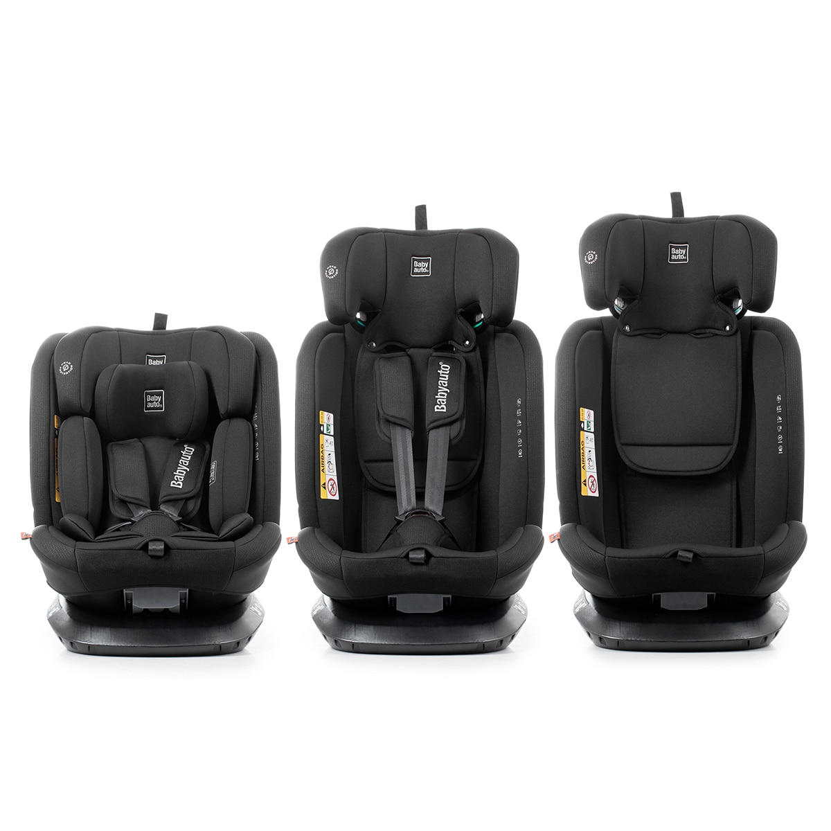 Silla de coche Across ifix TT base (40-150cm) Negro-8