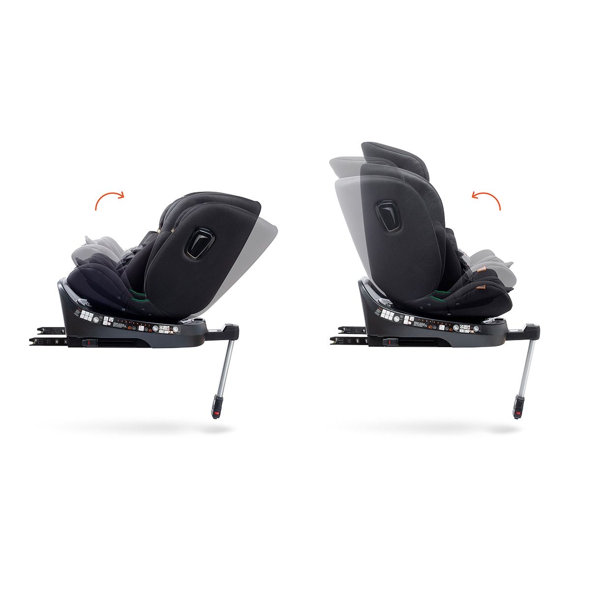 Silla de coche aitana i fix leg support (40-150cm) Gris oscuro-4