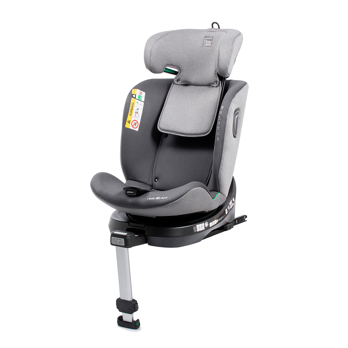 Silla de coche aitana i fix leg support (40-150cm) Gris oscuro-7