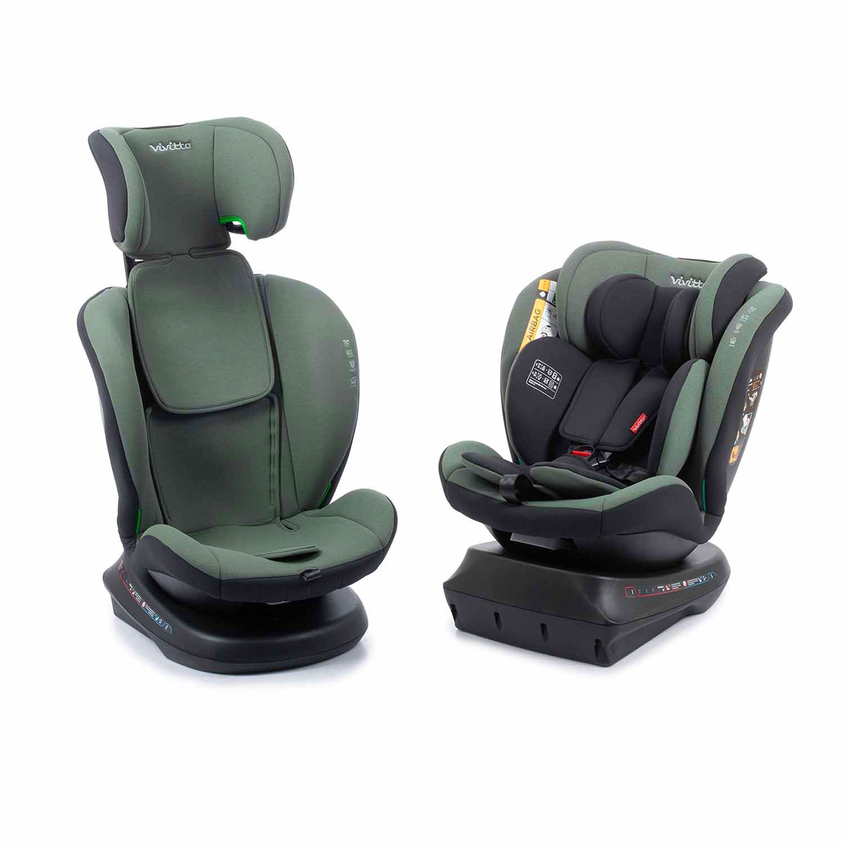 Silla de coche sanna ibelt (40-150cm) Verde oscuro-4