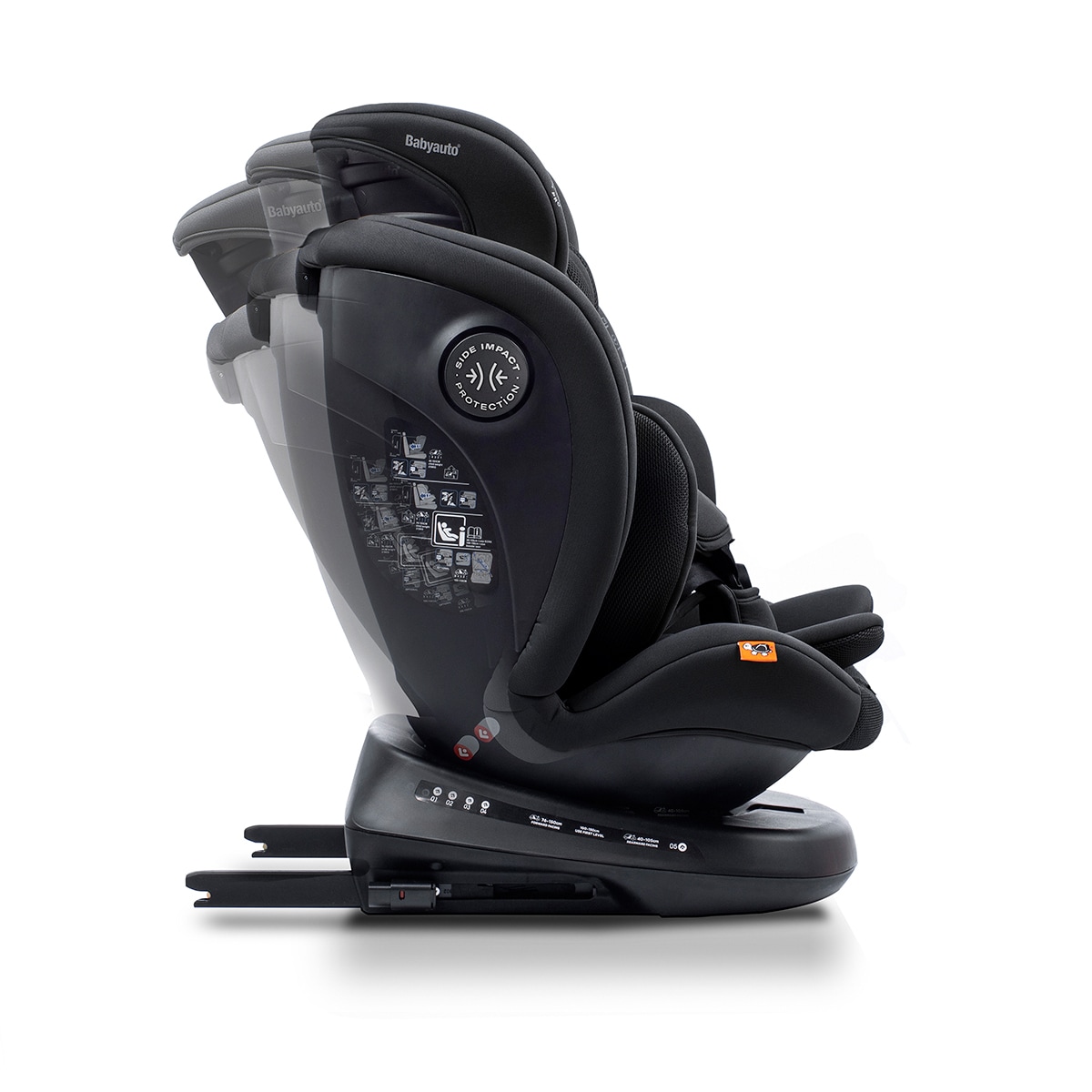 Slla de coche valora i fix tt (40-150cm) Negro-7