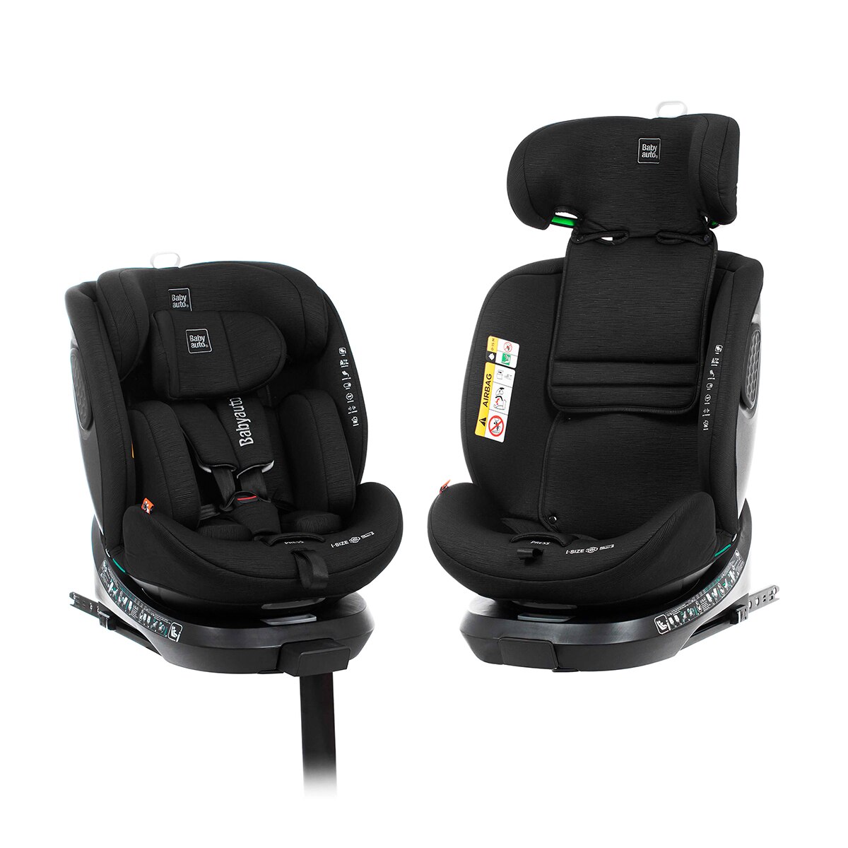 Silla de coche core i fix leg support (40-150cm) Negro-5