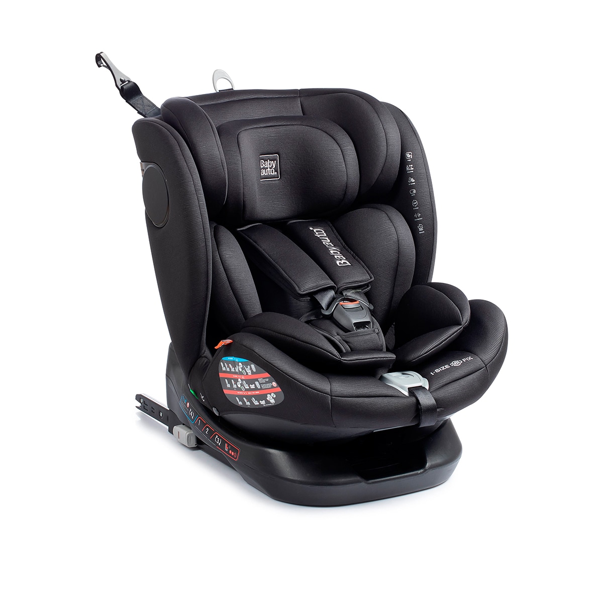 Silla de coche anura fix tt (40-150cm) Negro-4